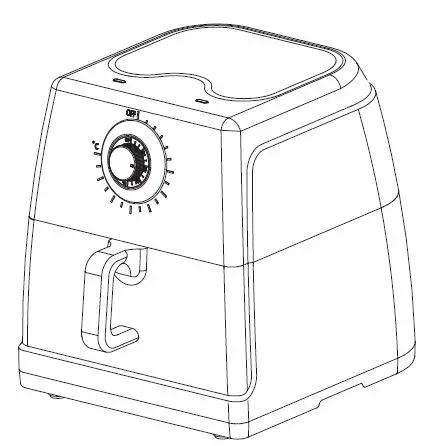 Midea MF-TN8001 AIR FRYER Frying capacity 8 Liter-prod