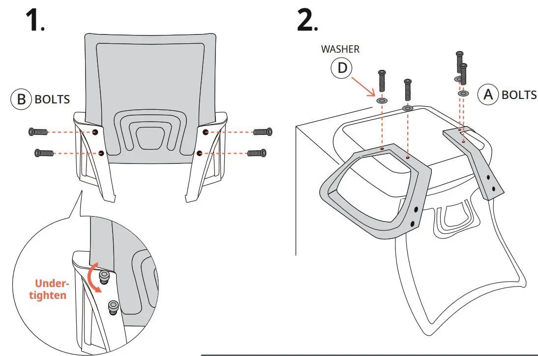CPS Office Computer Chair Instruction Manual - Top Assemble