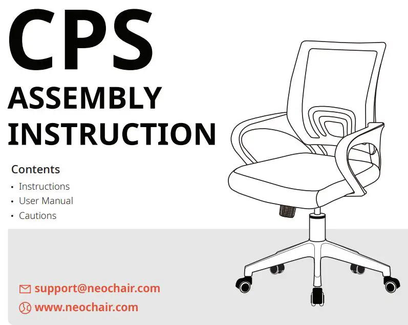 CPS Office Computer Chair Instruction Manual