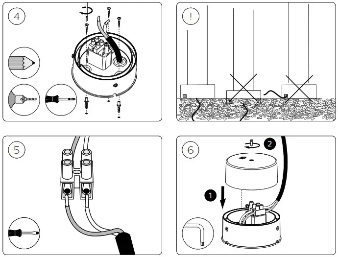 PHILIPS 915005561601 Hue White Tuar Outdoor Pedestal - overview 5