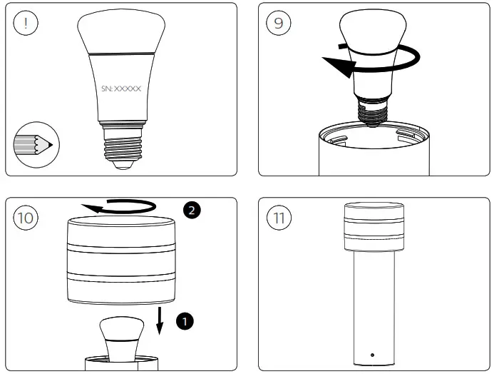 PHILIPS 915005561601 Hue White Tuar Outdoor Pedestal - overview 7