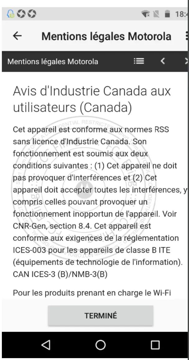 Motorola Mobility T56ZD4 Mobile Cellular Phone - Figure 4