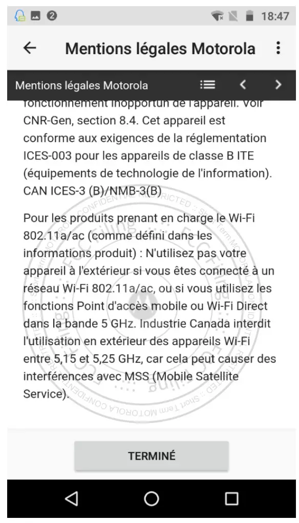 Motorola Mobility T56ZD4 Mobile Cellular Phone - Figure 5