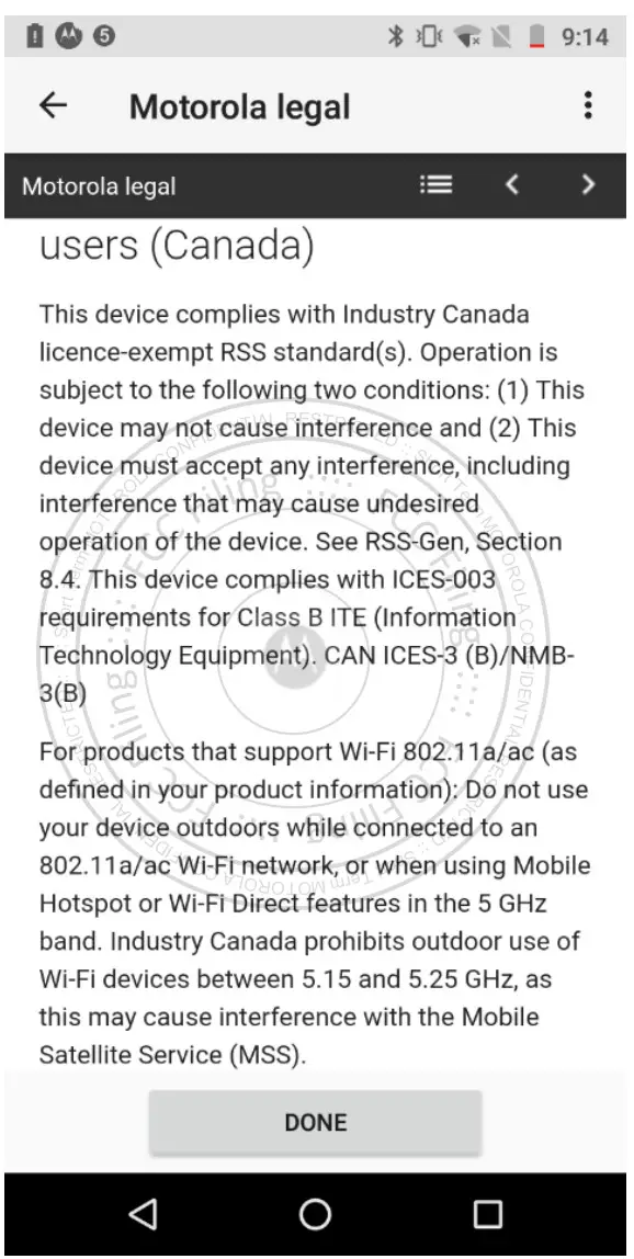 Motorola Mobility T56ZD4 Mobile Cellular Phone - Figure 6