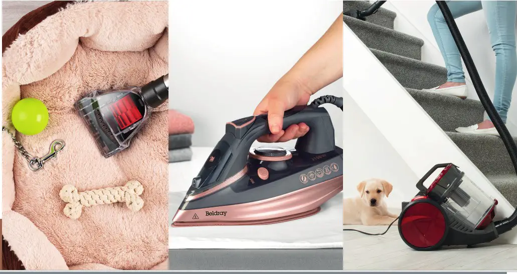 Beldray 3100W Steam Iron find us facebook