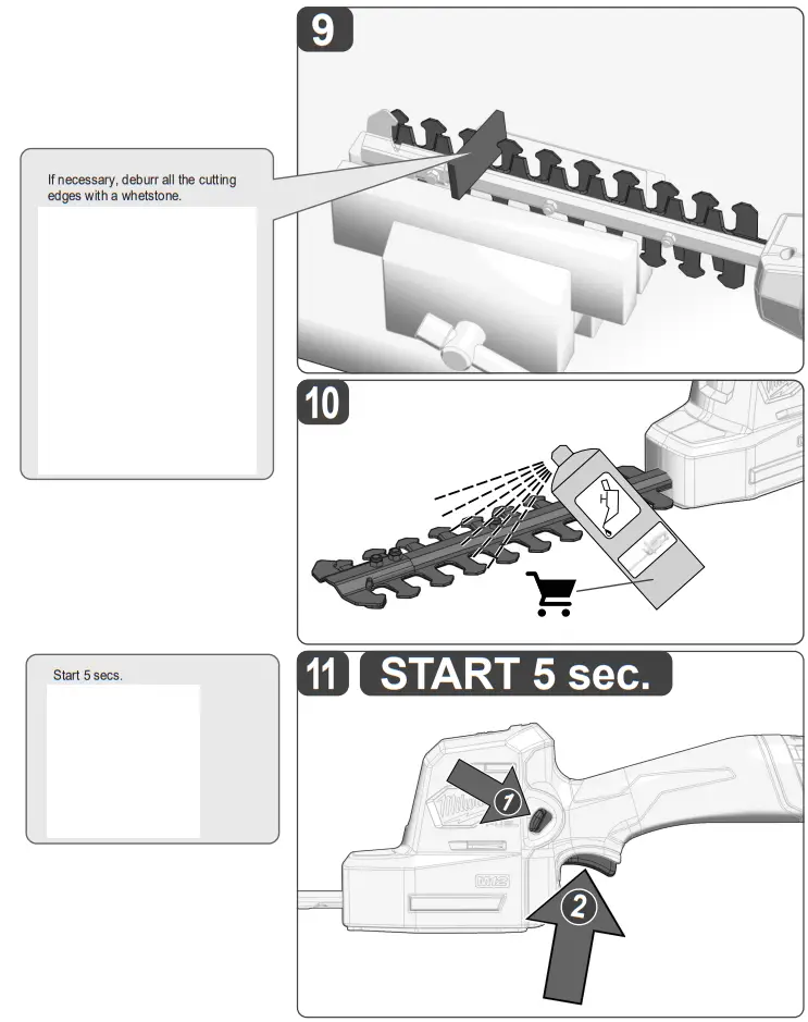 milwaukee M12 FHT20 203mm 8 Inch Hedge Trimmer - fig 15