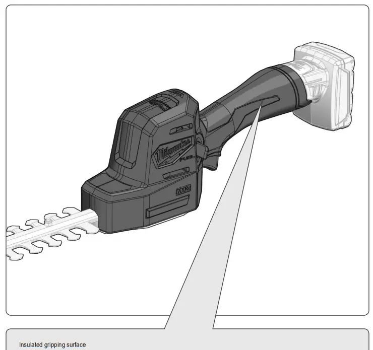 milwaukee M12 FHT20 203mm 8 Inch Hedge Trimmer - fig 7
