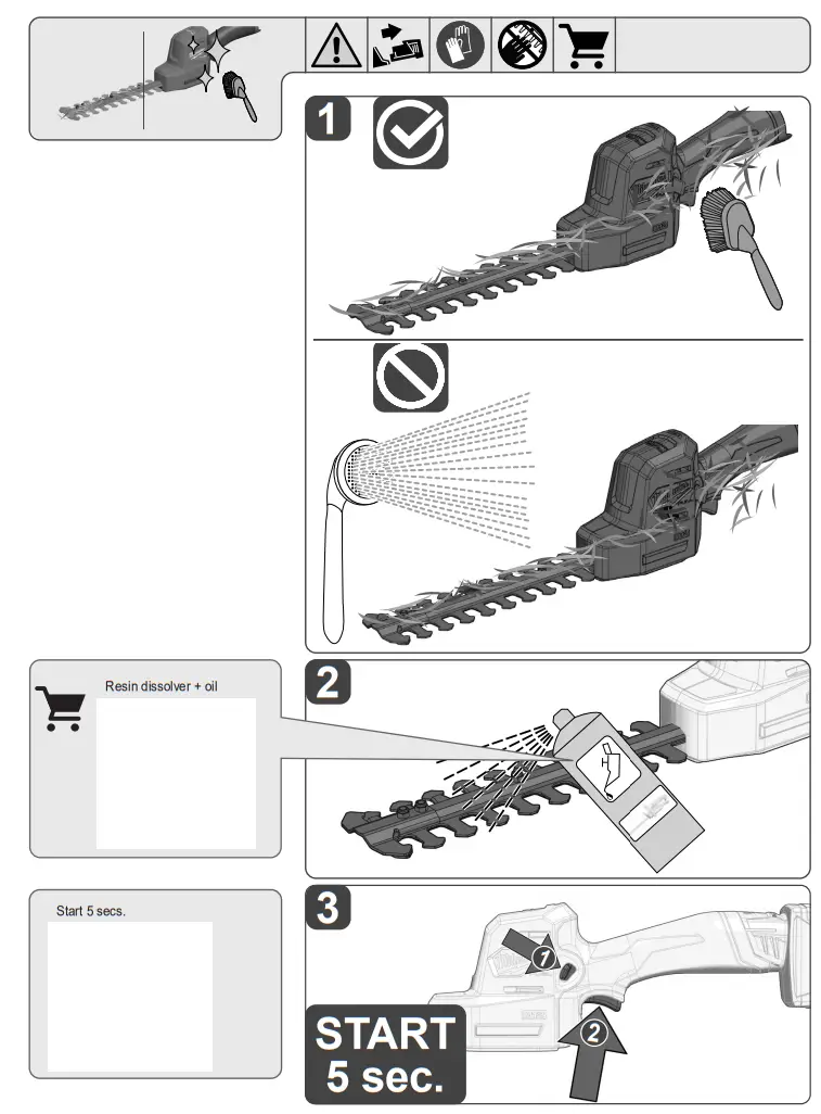 milwaukee M12 FHT20 203mm 8 Inch Hedge Trimmer - fig 9
