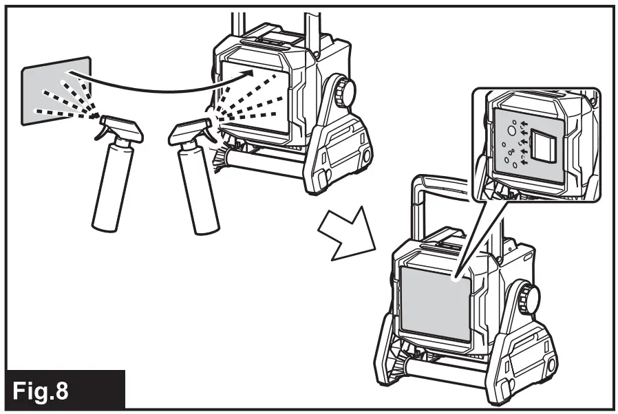 Installing the lampshade