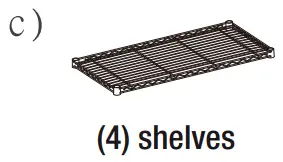 Homedepot Black 4 Tier Heavy Duty Metal Freestanding Storage - fig3