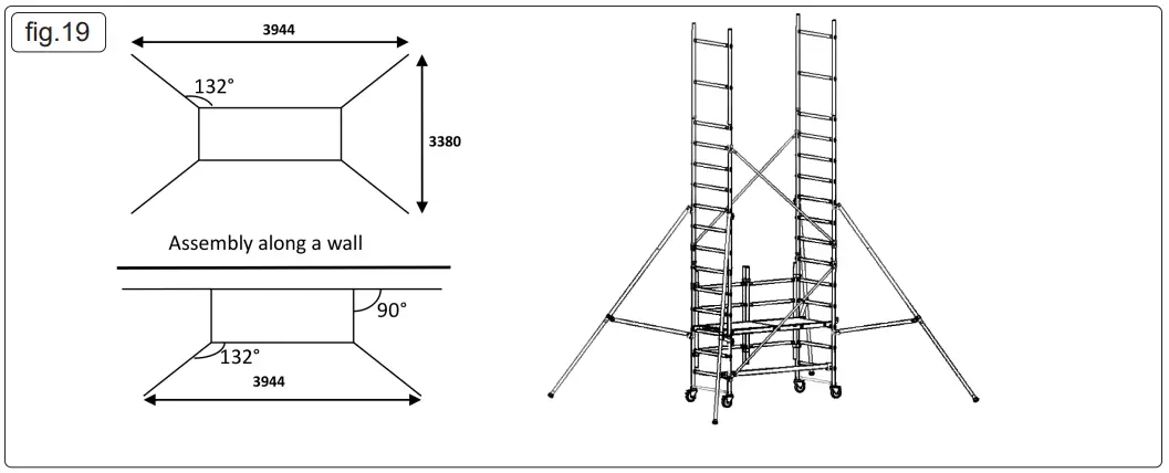 SEALEY SSCL1 V2 Platform Scaffold Tower EN 1004 - fig 14