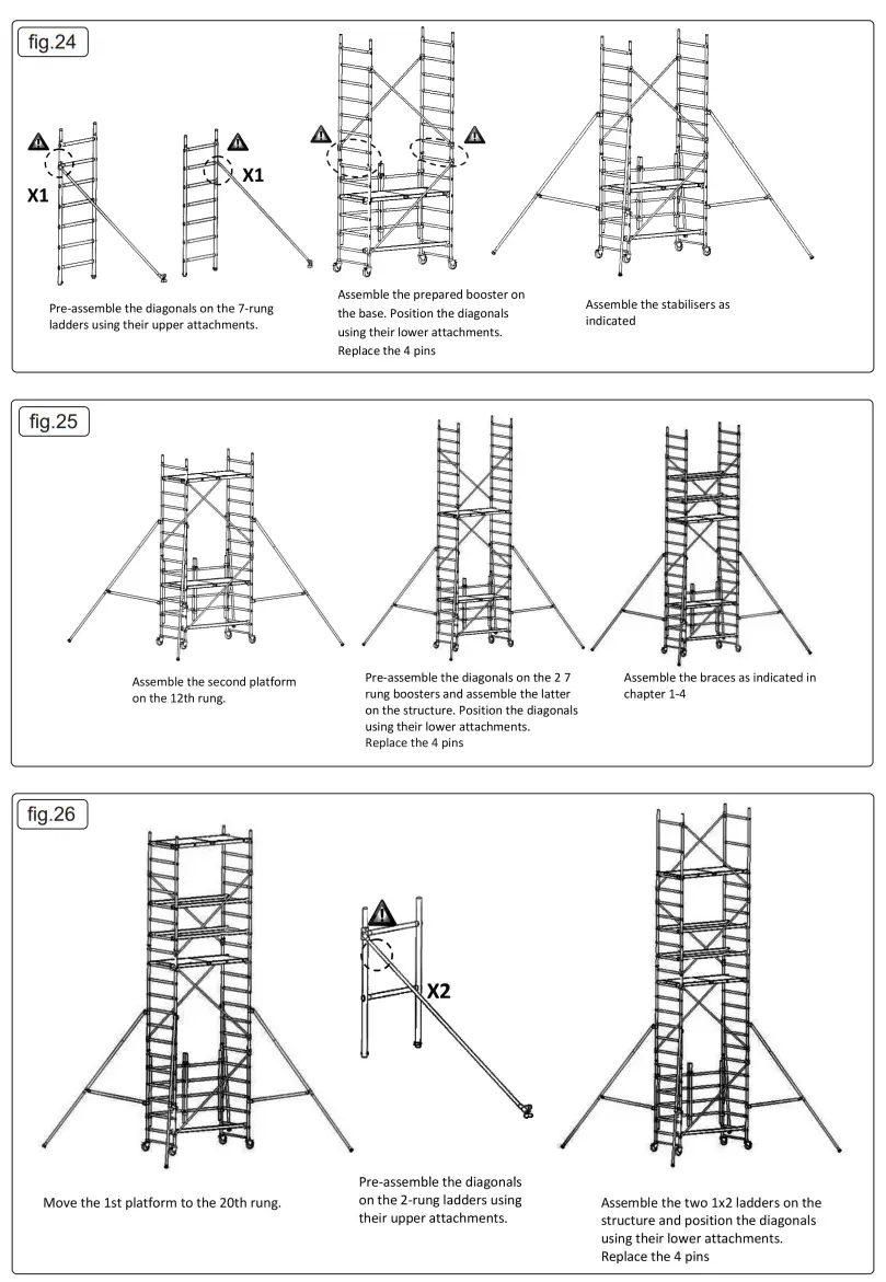 SEALEY SSCL1 V2 Platform Scaffold Tower EN 1004 - fig 18