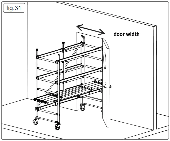 SEALEY SSCL1 V2 Platform Scaffold Tower EN 1004 - fig 22
