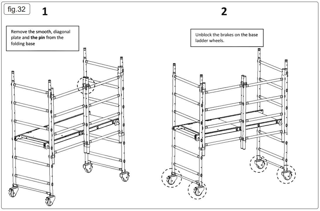 SEALEY SSCL1 V2 Platform Scaffold Tower EN 1004 - fig 23