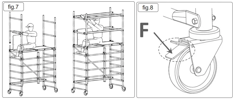 SEALEY SSCL1 V2 Platform Scaffold Tower EN 1004 - fig 3