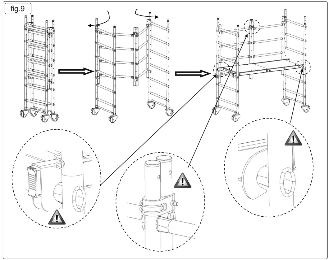 SEALEY SSCL1 V2 Platform Scaffold Tower EN 1004 - fig 4