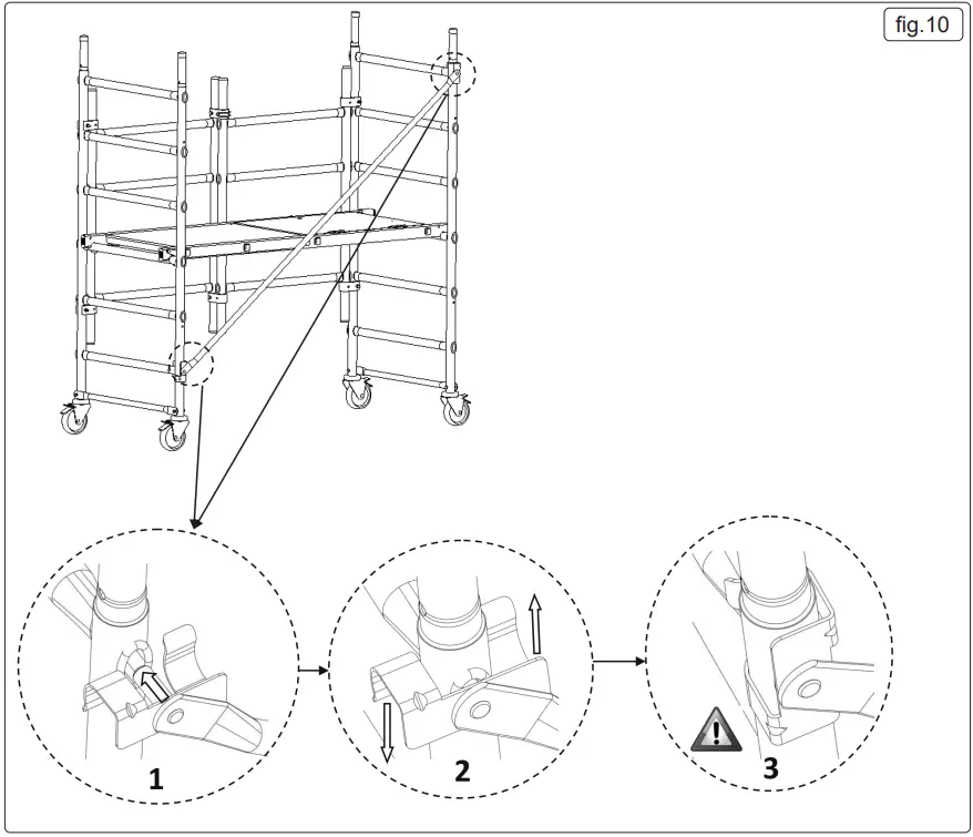 SEALEY SSCL1 V2 Platform Scaffold Tower EN 1004 - fig 5