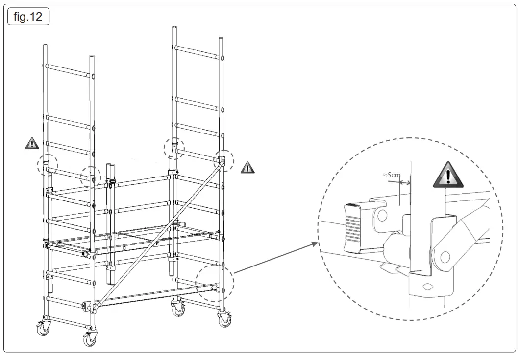 SEALEY SSCL1 V2 Platform Scaffold Tower EN 1004 - fig 7