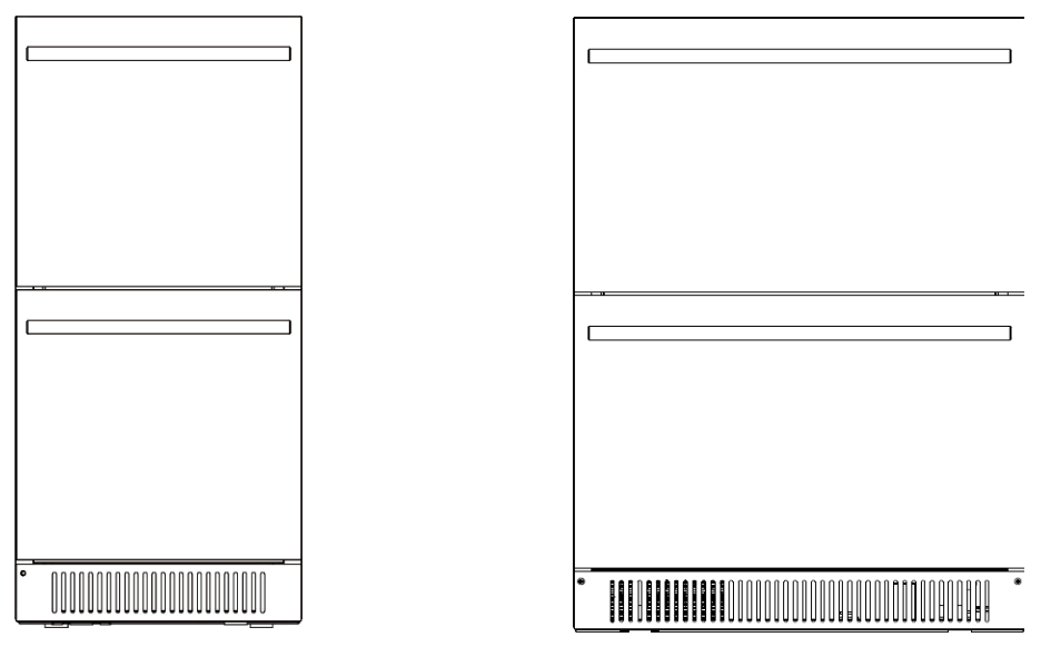 SUMMIT ADRD24 FROST FREE DRAWER REFRIGERATOR -