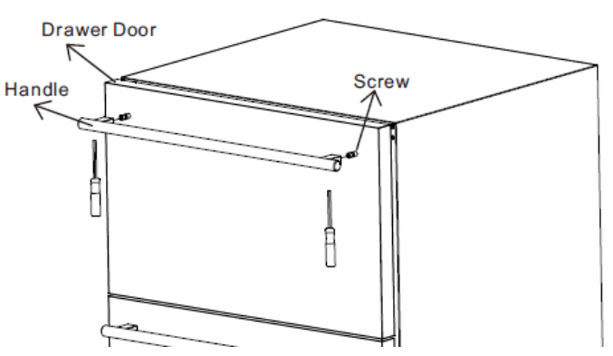 SUMMIT ADRD24 FROST FREE DRAWER REFRIGERATOR - 6