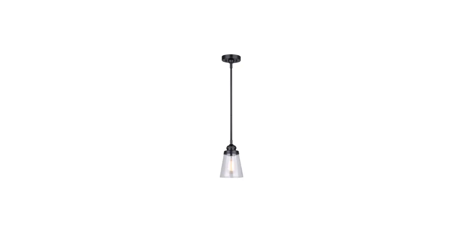 Canarmna Ipl1097a01bk Declan 1 Light Pendant Ceiling Light Instruction Manual Canarmna Ipl1097a01bk Declan 1 Light Pendant Ceiling Light Instruction Manual