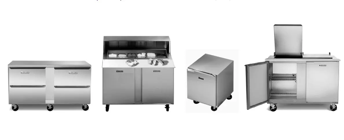 Traulsen-UPT6024-DD-SB-60-Inch-4-Drawer-Stainless-Steel-Back-Refrigerated-Sandwich-Prep-Table-product-image