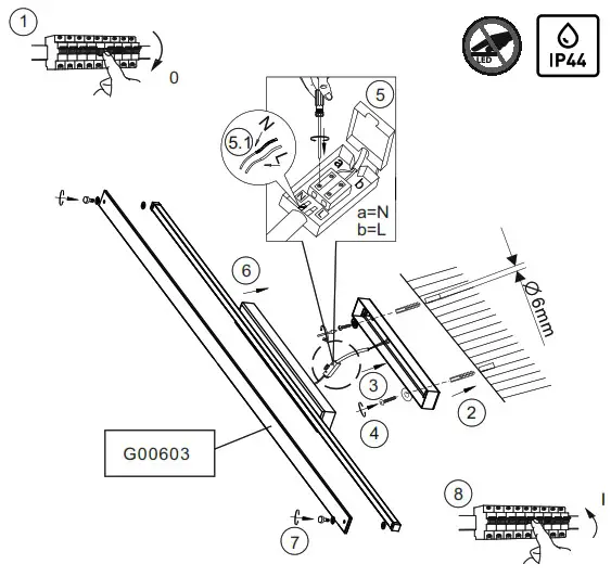 Paul Neuhaus 9107 17 Timon LED Wall Light - overview 2