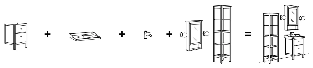 IKEA HEMNES Bathroom Vanity fig 48