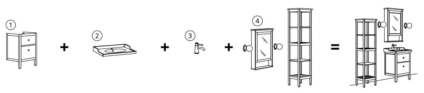 IKEA HEMNES Bathroom Vanity fig 49