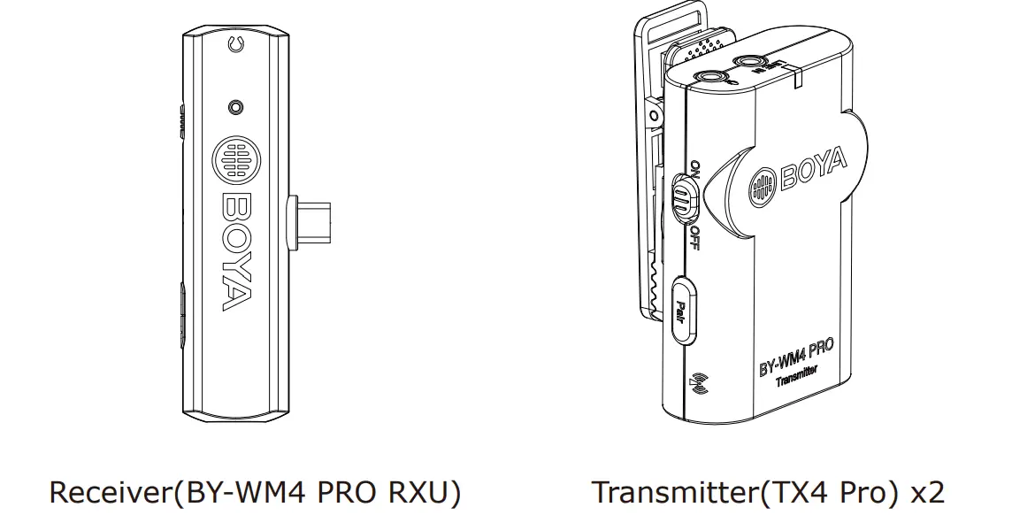 BOYA CBY-WM4PRO-K3 Dual-Channel Digital Wireless Microphone-11