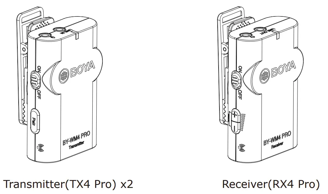 BOYA CBY-WM4PRO-K3 Dual-Channel Digital Wireless Microphone-3