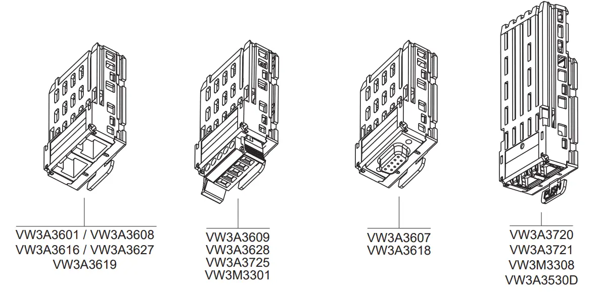 Schneider Electric VW3 Series Ethercat 2 x RJ45 communication module fig 1