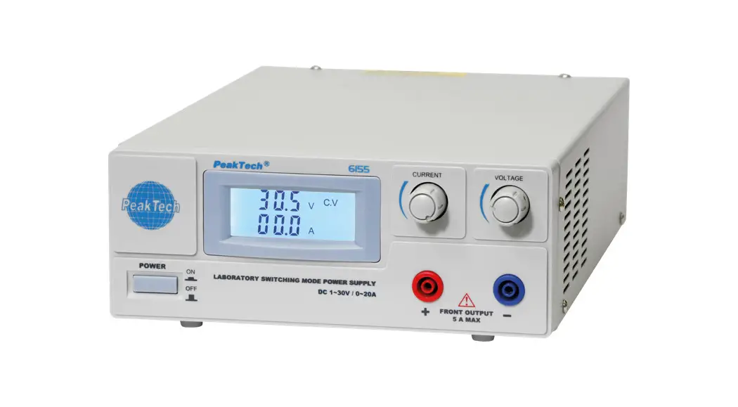 Peaktech 6155 Laboratory Power Supply Instruction Manual