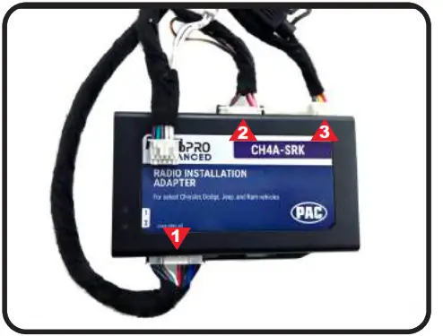 PAC SRK-CHR15H 2015-2021 Dodge Charger - Harness Connections1