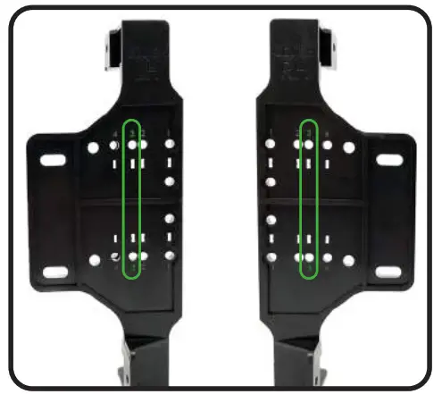 PAC SRK-CHR15H 2015-2021 Dodge Charger - Side Brackets and Spacers 2