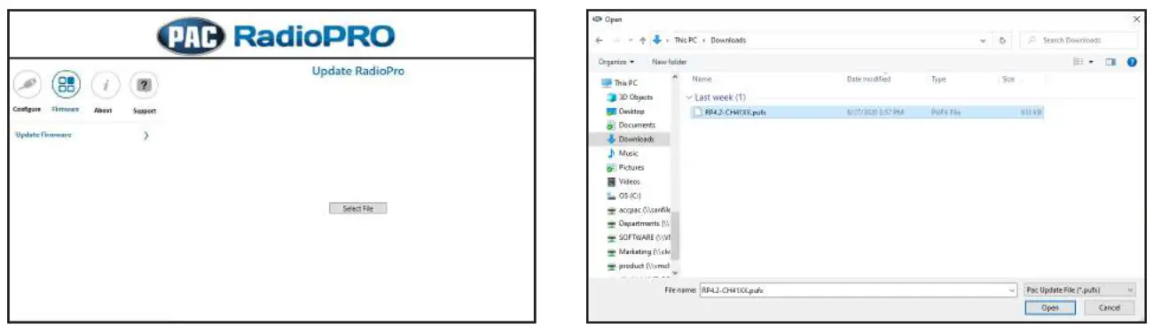 PAC SRK-CHR15H 2015-2021 Dodge Charger - Update Firmware