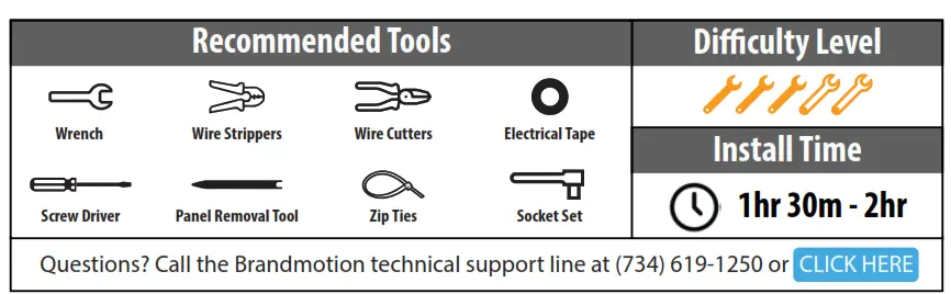 BRANDMOTION SUTV 8837 SummitView Jeep Wrangler Adjustable Rear Vision System - fig