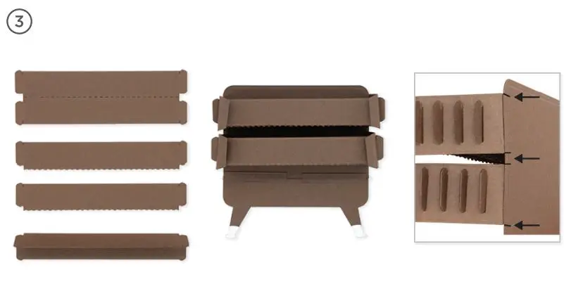 CREATIVE classroom S5-517 3D Vignette Retro Television Instructions - Bend tabs on 3d Vignette side pieces