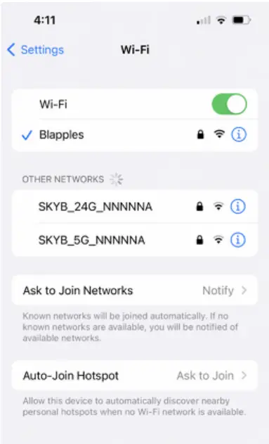 SKYBOXE 5G Fixed Wireless Access Router - Connecting a Device via Wi-Fi