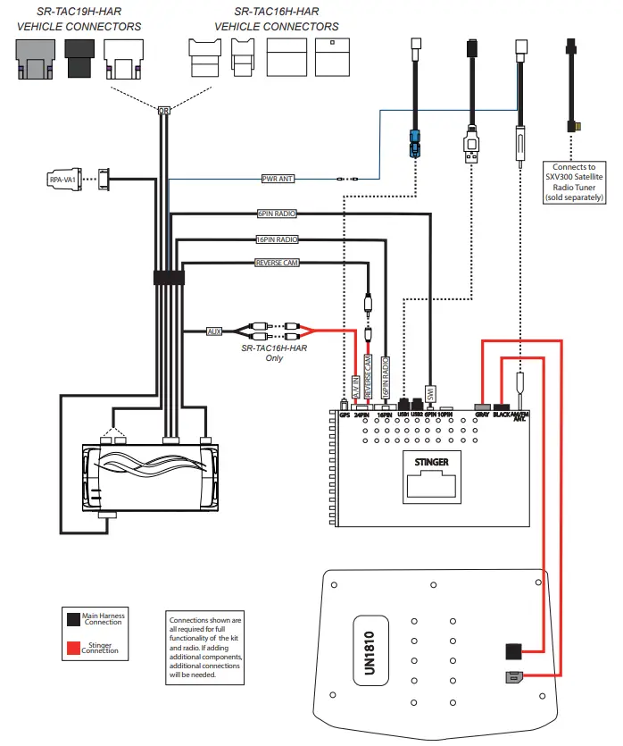 Stinger SR-TUN14H HEIGH10 Radio Replacement Kit for 2014 to 2021 Toyota Tundra - Fig 1
