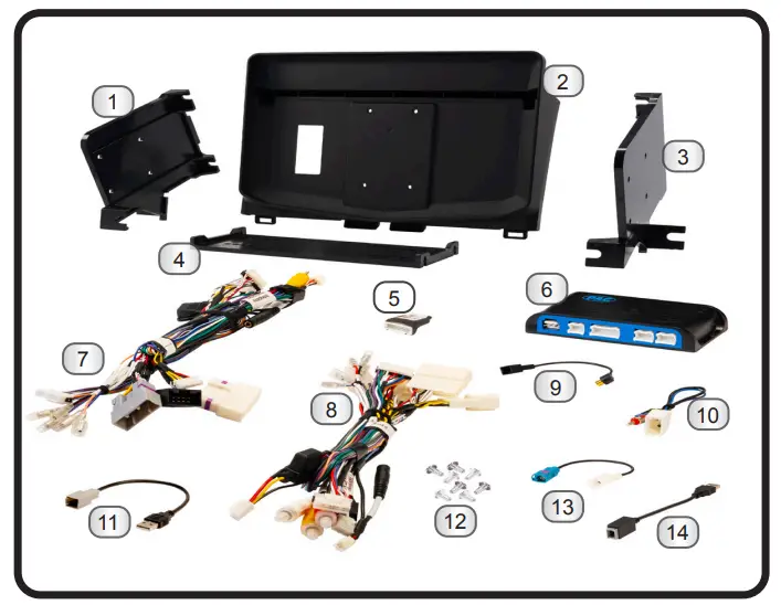 Stinger SR-TUN14H HEIGH10 Radio Replacement Kit for 2014 to 2021 Toyota Tundra