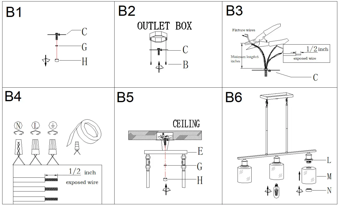 ZEVNI Z-67ZVJRY2-4569 3-Light Plated Brass Island Hanging Chandelier Modern Pendant Light - Figure 4