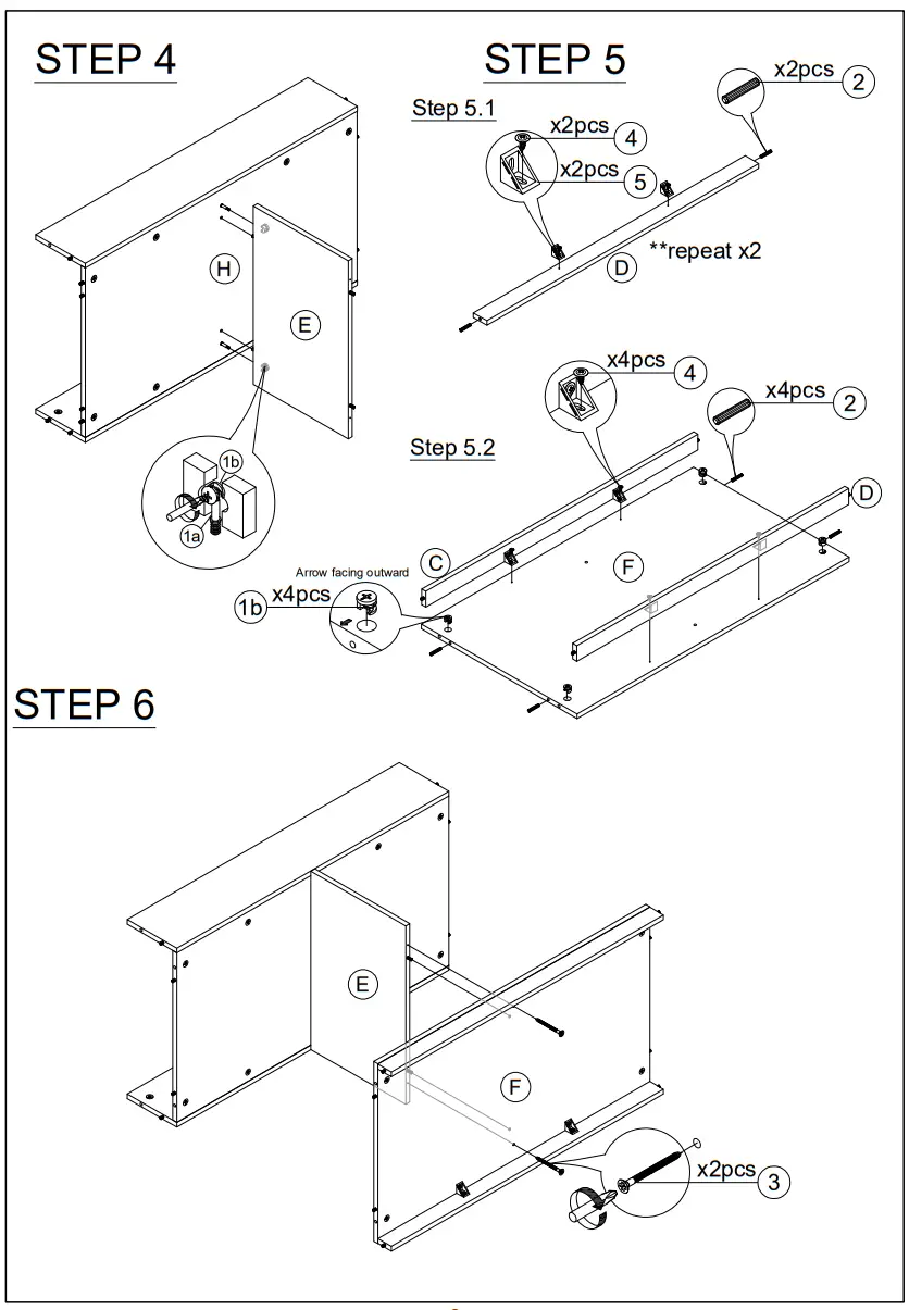 Furinno 21281 Lift Top Coffee Table - fig 1