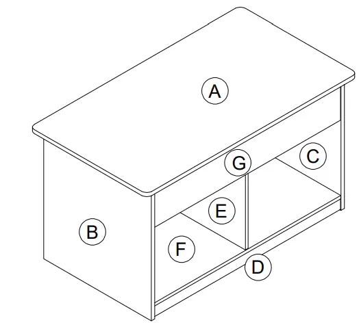 Furinno 21281 Lift Top Coffee Table - fig 7