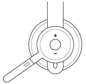 logitech Zone 900 Wireless Headset - HEADSET CONTROLS