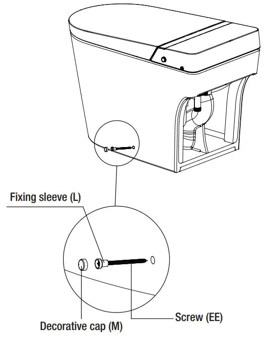 GLACIER BAY G15 Antimicrobial Protected Seat Smart Toilet - Fig 12