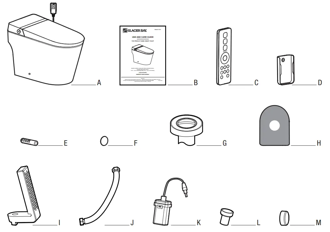 GLACIER BAY G15 Antimicrobial Protected Seat Smart Toilet - Fig 4