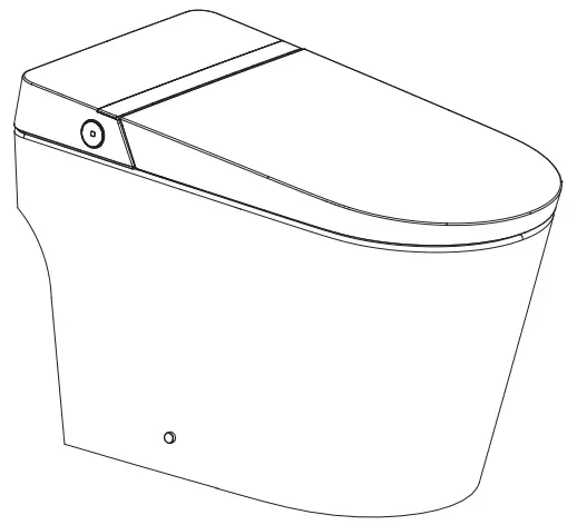 GLACIER BAY G15 Antimicrobial Protected Seat Smart Toilet
