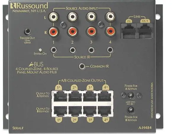 Russound-A-BUS-A-H484-Multisource,-Multizone-Hub-product