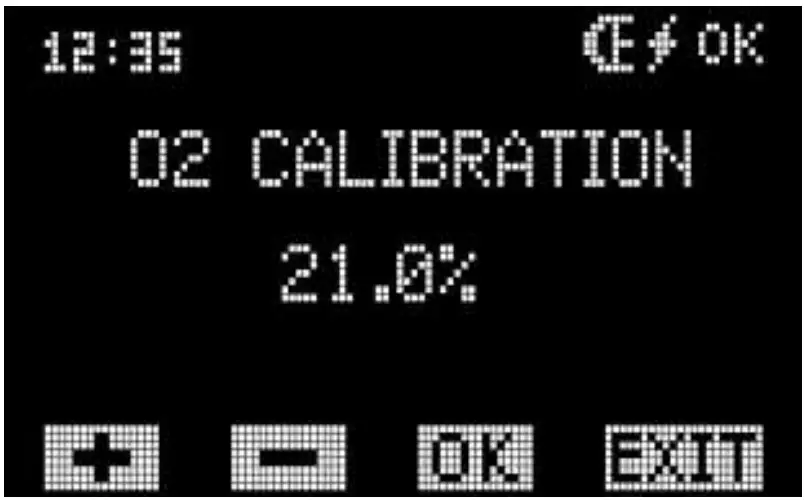 oxygen concentration calibration